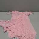 Sexy Lingerie for Women Open Front V Neck Lace Nightgown Babydoll Sleepwear Sheer Dress (Light Pink, S)