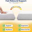 High Profile Bed Pillow for Heavy & Big Guy, Thick Firm Support, 6.3" Height