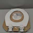 Bemis 500EC Durable Wood Toilet Seat with Easy Clean Hinges, Made in USA, Round, White