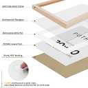 puthiac 20x20 Solid Oak Wood Picture Frame, Fits 16x16 with Mat or 20x20 Without Mat, Wall Display Only, Plexi Front, 1 Pack, Natural Oak