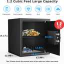 Bonsaii Security Safe Box With Keypad Lock 1.2 Cu.Ft for Cash Jewelry Home