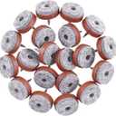 Swpeet 52Pcs 24mm Brown Furniture Felt Pads Non Slip Furniture Pads with Screw-on Felt Pad Furniture Slider Floor Protector for Wooden Leg Feet of Chair Table Sofa