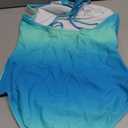 Kanu Surf Girls Jasmine Beach Sport Halter One Piece Swimsuit (12, Janie Blue)