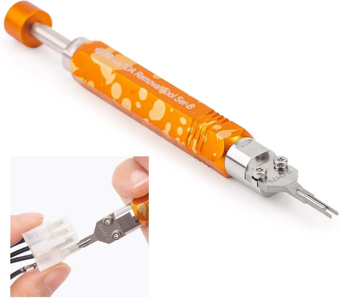 JRready DAP-D173 Mini Fit Jr Extraction Tool Equivalent to Molex 11-03-0044 ATX Pin Removal Tool for Mini Fit Jr Series Terminals with Built in Plunger