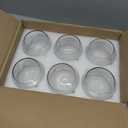 PINIWON 6 Pack Clear Round Glass Vases, 4.7 W x 3.5 H, Bubble Bowl Flower Vase for Table Centerpieces, Candle Holders for Wedding Event Home Decor