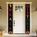 Black History Month Decorations Black History Month Welcome Sign Pan African American Black History Month Decorations and Supplies for Home Party
