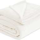 Bedsure Fleece Blanket California King - Lightweight Plush Fuzzy Cozy Soft Blankets for Bed, Cream, 102x96 inches (California King (102" x 96"))