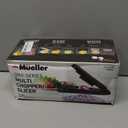 Mueller Pro-Series 10-in-1, 8 Blade Vegetable Chopper, Mandoline Slicer, Onion Mincer, Cutter, Dicer, Veggie Chopper with Container, Kitchen Essentials & Gadgets, House Warming Gifts New Home, Black