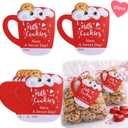 2 x Valentines Day Cards for Kids School, Funny Cookies Milk Gift Tags Party Favors Decoration, Valentine Exchange Card, Birthday, Graduation, Easter Treats Decor, Cute Classroom Gifts Decor