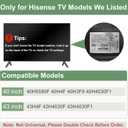 TV Stand Legs for Hisense TV Legs, for Hisense TV 40H5590F 40H4F 40H3F9 40H4030F1 43H4F 43H4030F 43H4030F1 TV Stand with Screws Set, Easy to Install, Black