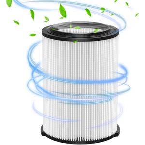 VF4000 Replacement Filter for RIDGID, Standard Wet/Dry Vac Filter Vf4000 Compatible with RIDGID Vacs Wet Dry 5-20 Gal, 6-9 Gal Husky Vacuum & CRAFTSMAN Shop Vacuum 17816 9-17816