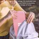 EFFIFLOW Switch 2 Carrying Case (2025)  Cute Pink Hard Travel Case with 10 Game Card Slots & Accessory Pocket, Protective Portable Storage Bag for Switch 2 Console and Accessories