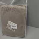 H.VERSAILTEX Modern Velvet Plush High Stretch Sofa Slipcover Furniture Protector Form Fit Luxury Thick Sofa Cover for 3 Cushion Couch, Machine Washable Width Up to 90 Inch (Sofa,Taupe), 4 Piece