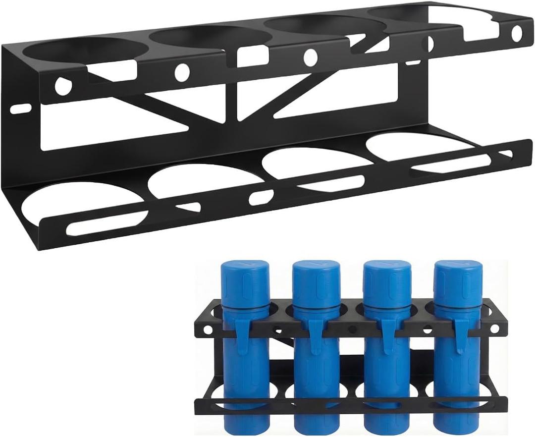 Welding Rod Storage Holder Rack, Heavy-Duty Steel Wall Mount Fits for Stick TIG Electrode Tubes, 16" Powder-Coated Organizer for Workshops Garages Sheds, Fits Most Standard Rod Containers