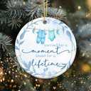 4 x Baby Memorial Ornament - Carried for a Moment Loved for a Lifetime Ornament  Miscarriage Remembrance for Loss of Baby Boy or Girl  Sympathy Gift for Parents, Families