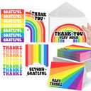 Hadley Designs 54 Bulk Thank You Cards with Envelopes - Teacher Appreciation Cards, Cute Blank Card with Envelopes, Thank You Notes for Teachers, Birthday, Graduation & Small Business (2Pack)