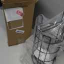 TomCare Toilet Paper Holder Toilet Paper Stand and Dispenser for 3 Spare Rolls Metal Wire Free-Standing Toilet Tissue Paper Roll Storage Shelf Bathroom Accessories Storage Organizer Black