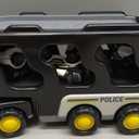 Bennol Toddler 5 in 1 Police Truck Toys for 1 2 3 4 5 Year Old Boys, Police Rescue Vehicles Car Trucks Bus Helicopter for Kids Ages 1-3 3-5, Car Toys for 1 2 3 4 5 Year Old Boys Girls Birthday Gifts