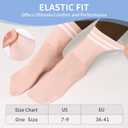 Cute Pilates Socks, Pilates Socks with Grips 5 Pairs for Women Non-slip Yoga Sock 7-9 for Barre Ballet Barefoot