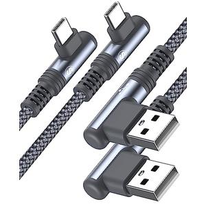 sweguard iPhone  Charger USB to Cable 90 Degree [2-Pack,3.3FT] Fast Charging Cord for iPhone