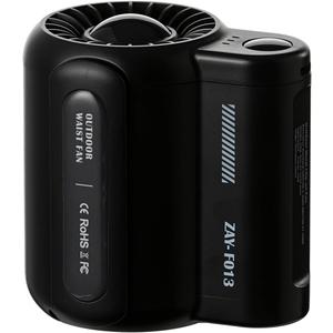 Portable Hand Fan with 3 Adjustable Speeds, USB Rechargeable Mini Fan, Quiet Desk Fan Ideal for Travel, Office, and Outdoor Use - Portable Waist Clip Fan Included (Black)