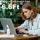 Compatible with Mac Book Pro Charger, 85W 60W Power Adapter L-Tip for MacBook Pro 13 15 17 Inch Before Mid 2012, 6.6FT Cable