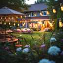 Outdoor Solar String Lights 52FT 16, Shatterproof & Waterproof LED Patio Lights with Remote, Dimmable & Timer Functions, 2700K Warm White Commercial Grade Decorative Hanging Lights