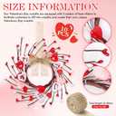 10 Pcs Valentines Day Wreaths Kitchen Cabinet Wreath Farmhouse Artificial Red Pink Heart Berries Mini Valentine's Day Windows Wreath for Front Door Porch Wall Decor