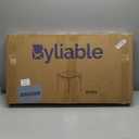 34" Square Folding Card Table, Fold-in-Half Utility Dining Portable Table Heavy Duty HDPE White Plastic Foldable with Carrying Handle Indoor Outdoor for Picnic, Camping, Party