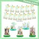 One Silly Goose 1st Birthday Party Decorations, Little Green Goose 12 Monthly Milestone Photo Banner Baby First Year Down Theme Photo Table Centerpiece for Baby Silly Goose First Theme Party