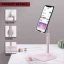 Doboli Cell Phone Stand, Valentine's Day Gifts for Teens Girls Boys Adults Women Men Mom Wife, Phone Stand for Desk, Phone Holder Stand Compatible with iPhone and All Mobile Phones Tablet, Pink