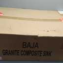 Novatto Single Bowl Granite Composite Undermount Kitchen Sink in Wheat