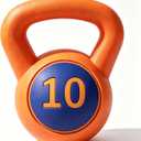 Single Kettlebells, Coated Cast Iron Kettlebell Weights with Wide Grip Handle & Flat Bottom, Strength Training Equipment for Swings, Squats, Deadlifts, Push-Ups & Home Gym Workouts