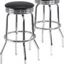 Winsome Wood Summit Stool, Black