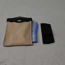 Car Trash Bag, Waterproof PU Leather with Magnet Closure Design and LED Light, Auto Rubbish Container for Back Seat, Multipurpose Hanging Garbage Can with 30 Disposable Trash Bags (Beige)