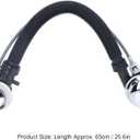 Aramox Overflow Drain Pipe, Bathtub Overflow Drainer Concealed Flexible SPA Bathtub Overflow Drain Pipe for Kitchen Bathroom