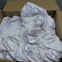 LIUJIAYI 50 Pcs White Stretch Chair Covers - Premium Polyester Spandex Slipcovers for Wedding, Party, Banquet, Dining & Event Chairs