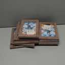 SESEAT Picture Frames Collage, Gallery Wall Frame Set with 11x14 8x10 5x7 4x6 Frames in Brown Finishes, Set of 10