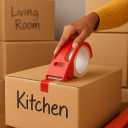 Heavy Duty Clear Packing Tape with Dispensers (6 Rolls, 1.88 x 25 yd)  Strong Shipping Tape for Moving, Holiday Gift Wrapping, Mailing & Everyday Packing