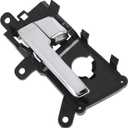 Motoforti Front Driver Side Interior Door Handle for Kia Optima 2011-2013 Inside Door Handle No.826102T010/82610-2T010 Black Silver Tone 1 Pc