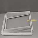 Forestchill Window Air Conditioner Side Panel with Frame, Fit Most 8,000 BTU Units, Room AC Accordion Filler Curtain Kit Replacement, Include Window AC Side Panels & Frames