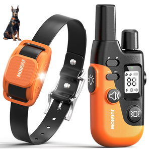 Jugbow Dog Shock Collar with Remote - 4200FT Dog Training Collar with LED Light, Electric Collar for Small Medium Large Dogs, IPX8 Waterproof Ecollar Collar with Beep/Safe Static/Vibration (Orange)