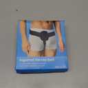 Hernia Belts for Men Inguinal, Hernia Support for Women and Men, Hernia Truss for Left or Right Side, Groin Belt, Adjustable Waist Strap with Removable Compression Pads (Large, Black)