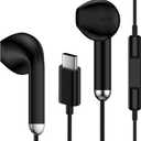 Samsung Earbuds Wired for Galaxy S26 S25 Ultra S24 S23 S22 S21 A17 A56 A36 A16 A55 A35 A15 A54 A14 A53 Z Flip/Fold 7 6 5 4,USB C Wired Headphones Earphones Earbuds for iPhone 17e 17 16e 16 15 Pro Max