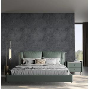 Industrial Blue Grey Concrete Wallpaper Peel and Stick Extra Thick Faux Gray Blue Concrete Cement Contact Paper Vinyl Matte Textured Sticker for Bedroom Garage Pantry Basement Walls
