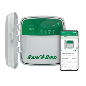 Rain Bird ARC8 App-Based Indoor/Outdoor Smart WiFi Irrigation Sprinkler Timer/Controller, 8-Zone/Station, EPA WaterSense Certified, Compatible with Alexa, Indoor/Outdoor 8-Station