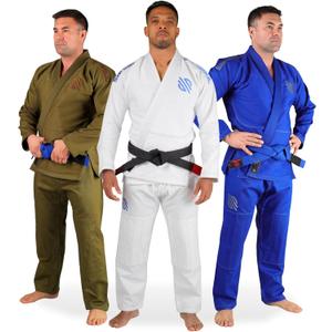 Sanabul Essential BJJ Gi for Men Brazilian Jiu Jitsu Gi Lightweight Preshrunk Fabric for Jiu-Jitsu Training & Competition (A1, White)