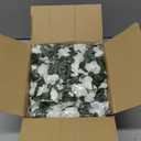 KHOYIME 18 Pack 144 FT Artificial Flower Garland, Fake White Roses Vines Silk Flowers Faux Plastic Outdoor Hanging Floral Ivy Garland Decoration for Wedding Arch Bedroom Home Wall Backdrop Room Decor