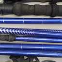 Cascade Mountain Tech Lightweight Aircraft-Grade Aluminum Trekking Poles with Extended Down Grip Plus Tip Kit (Blue)
