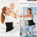 Nebility Womens' Waist Trainer Tummy Control Waist Cincher Slim Body Shaper (Black)